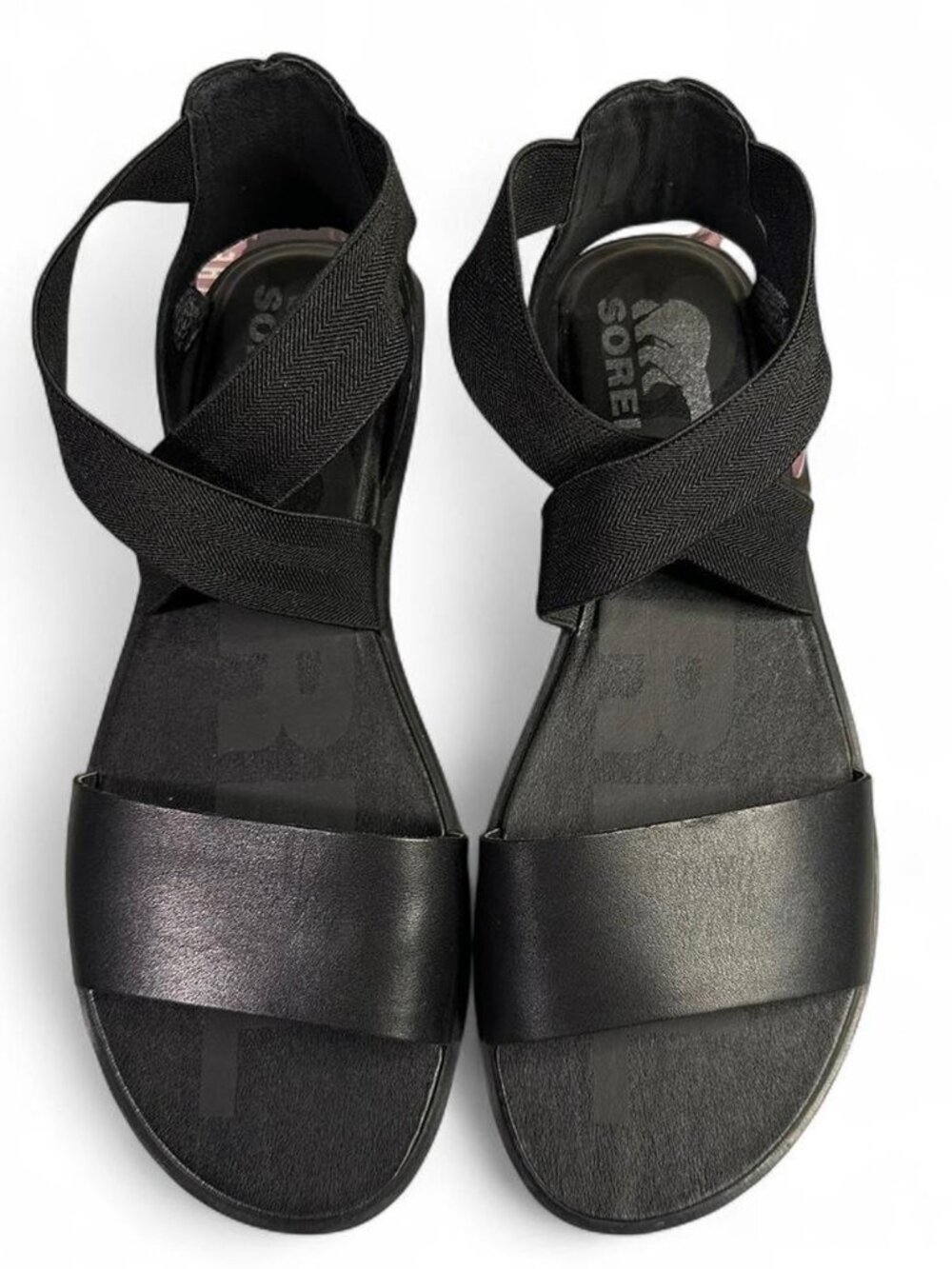Sorel Ella II Sandal in Black Leather